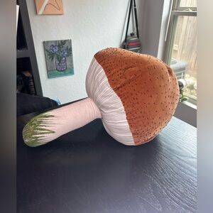 Threshold Brown and Green Mushroom Pillow